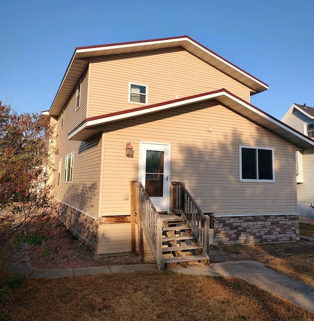 view of back of property