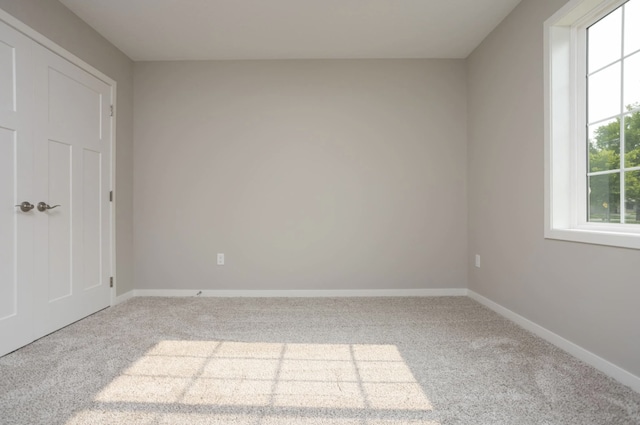 view of carpeted empty room