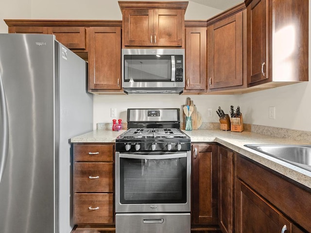 kitchen with stainless steel appliances