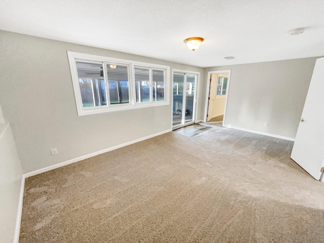 view of carpeted empty room