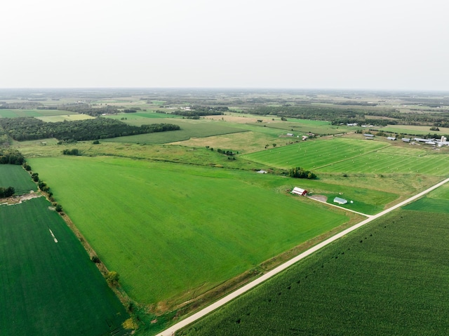 drone / aerial view featuring a rural view