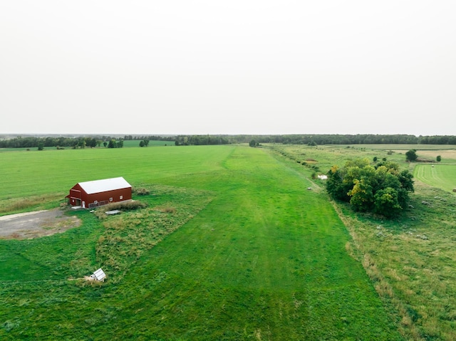 bird's eye view featuring a rural view