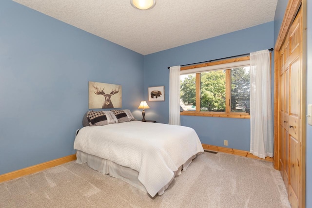 8800 Sunset Trl, Chanhassen, MN 55317 - carpeted bedroom featuring baseboards and a textured ceiling