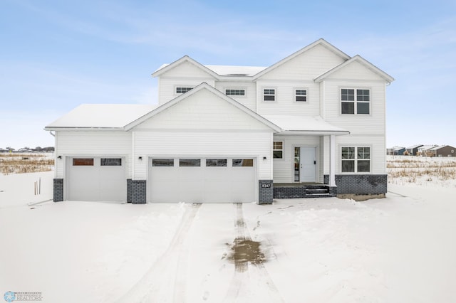 view of front of house featuring a garage