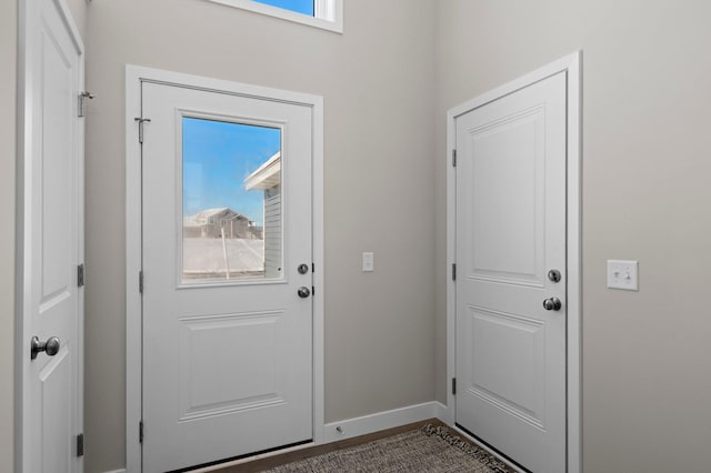 doorway with a wealth of natural light