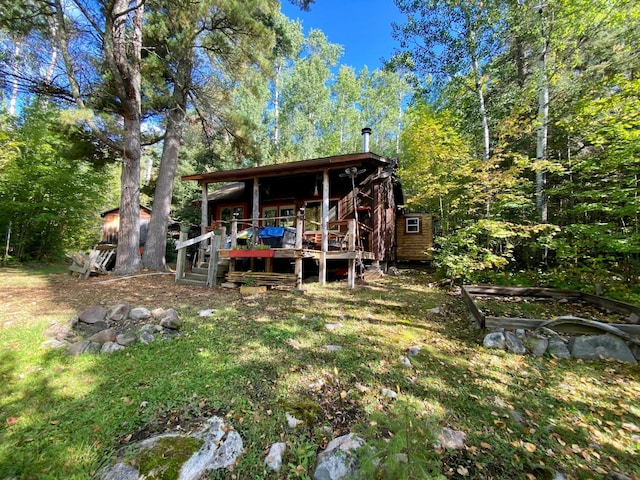 view of rear view of property