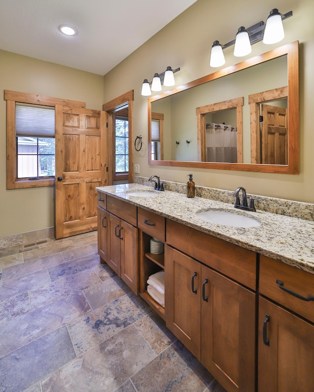 bathroom with vanity