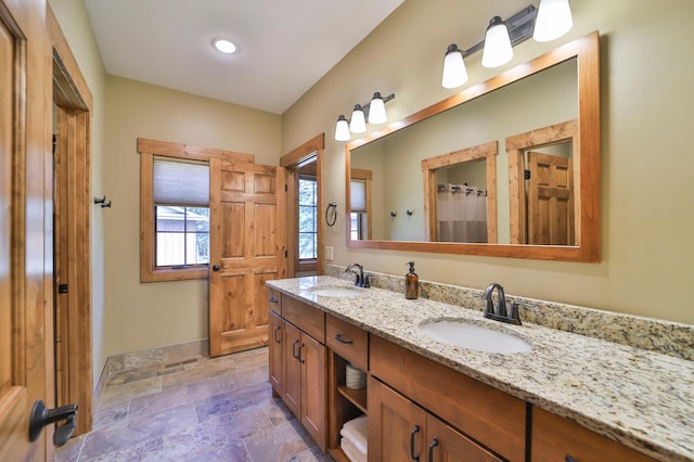 bathroom with vanity