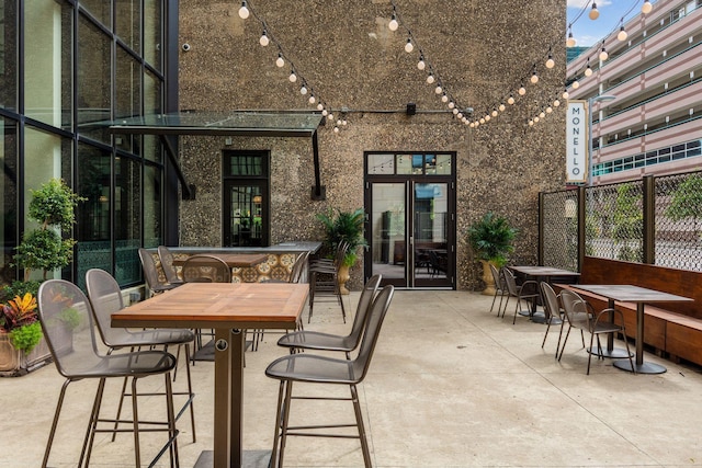 view of patio with french doors