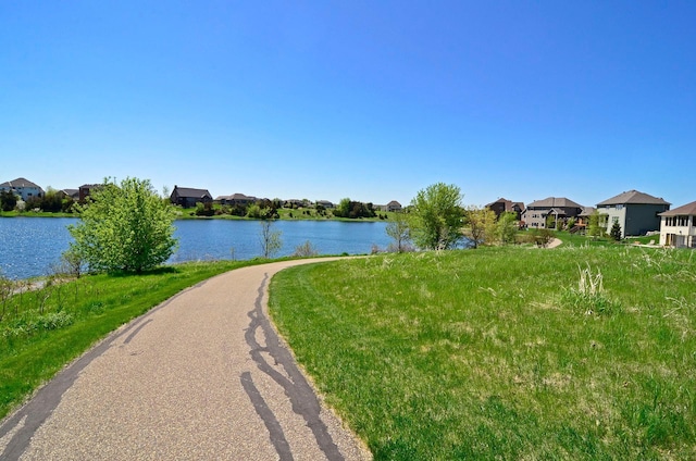 water view with a residential view