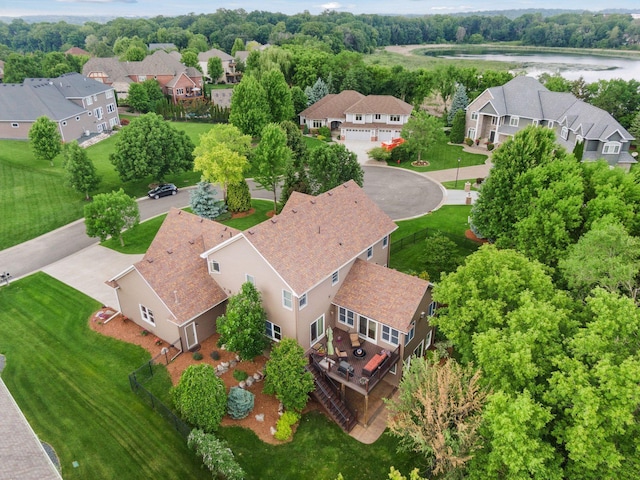 8615 Kelzer Pond Dr, Victoria, MN 55386 - aerial view of residential area featuring a nearby body of water