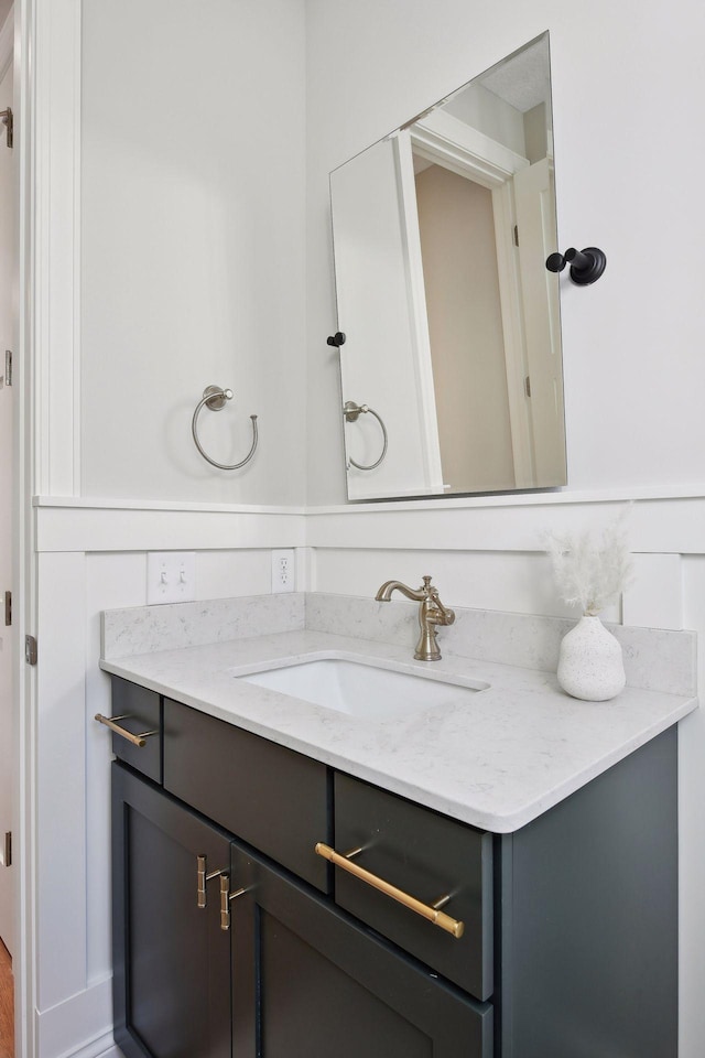 bathroom with vanity