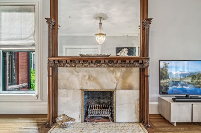 room details with hardwood / wood-style flooring