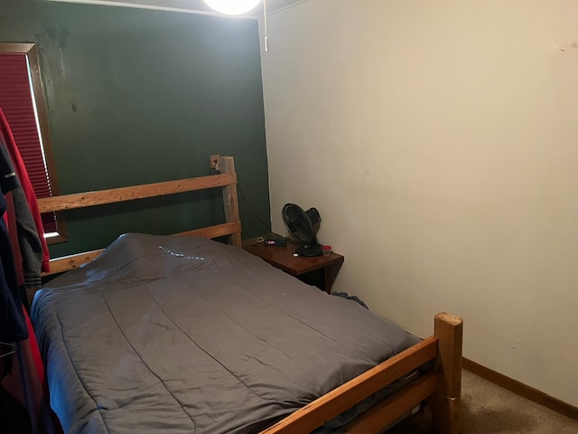 bedroom with carpet floors