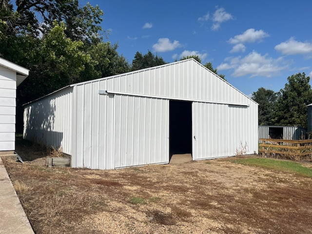 view of outdoor structure