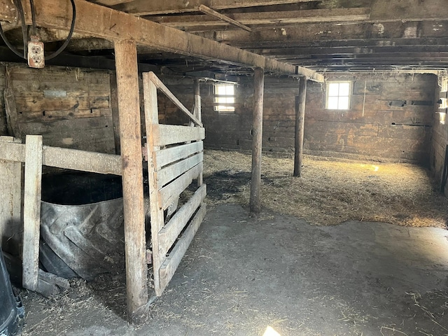 view of horse barn