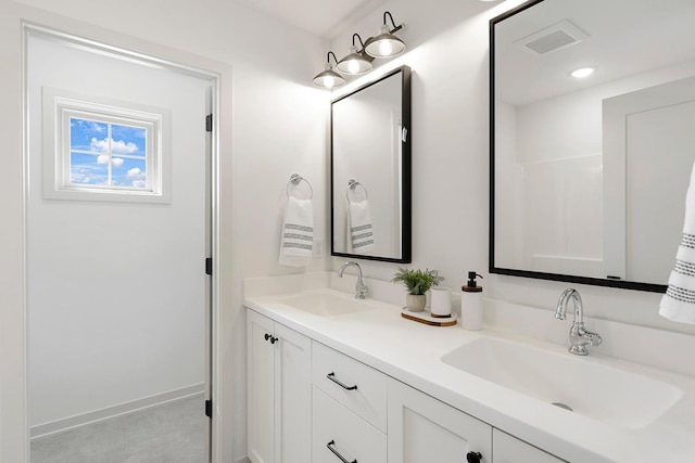 bathroom featuring vanity