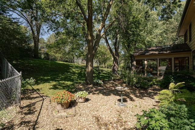 view of yard with a patio