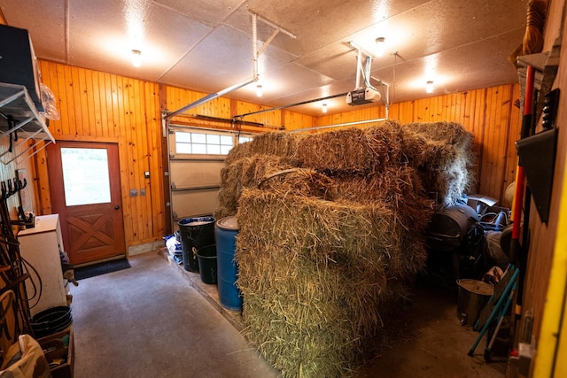 view of horse barn