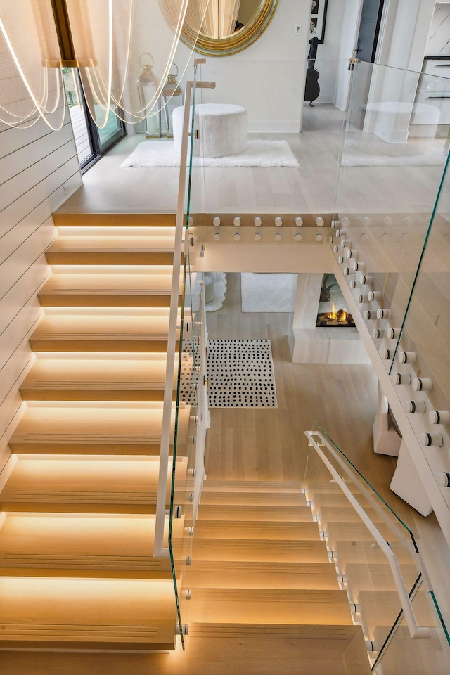 view of stairs