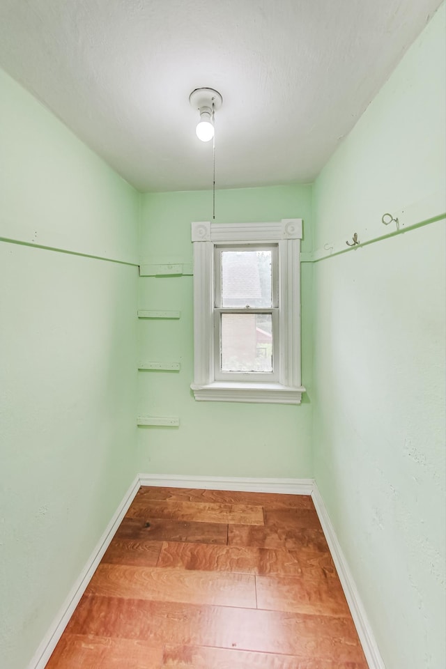 interior space with wood-type flooring