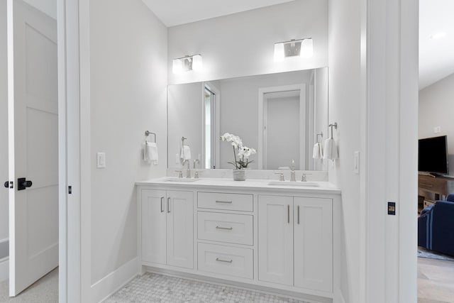 bathroom with vanity