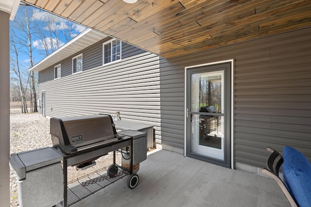 view of patio / terrace featuring grilling area