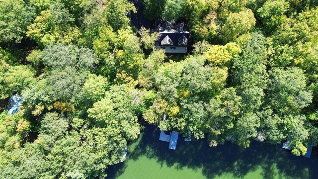 aerial view featuring a view of trees