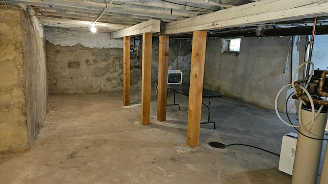 view of basement