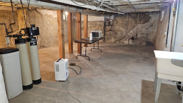 view of basement