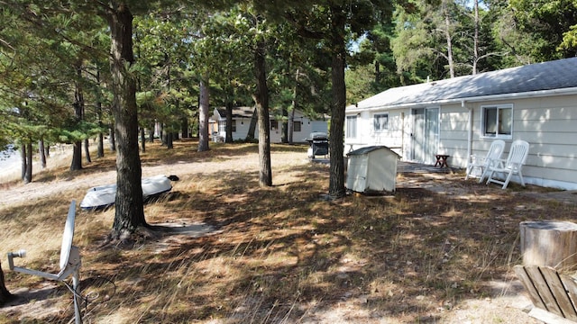 24126 County Road 19, Merrifield, MN 56465 - view of yard