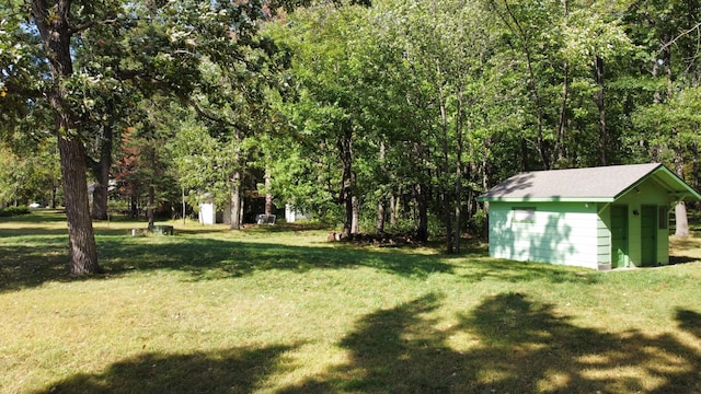 24126 County Road 19, Merrifield, MN 56465 - view of yard featuring a storage shed and an outdoor structure