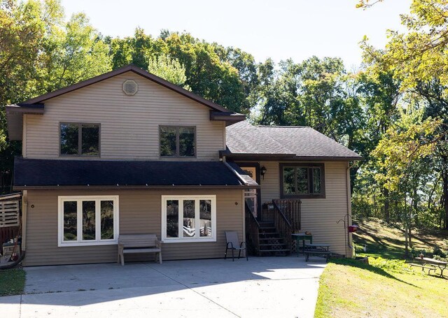 50165 Sailer Rd, Frazee, MN 56544 - back of house with a patio area