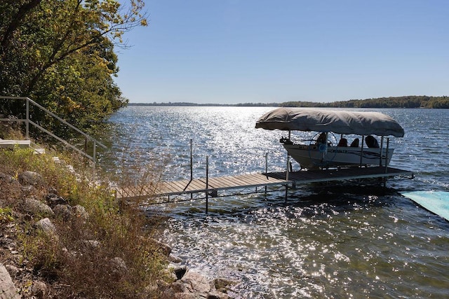 50165 Sailer Rd, Frazee, MN 56544 - dock area featuring a water view