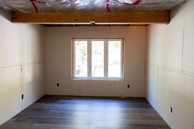 50165 Sailer Rd, Frazee, MN 56544 - unfurnished room with dark wood-type flooring