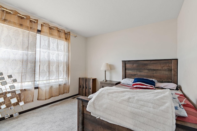 bedroom featuring carpet