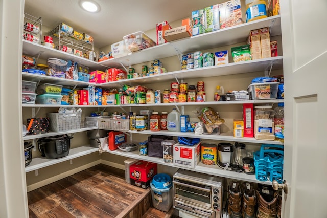 view of pantry