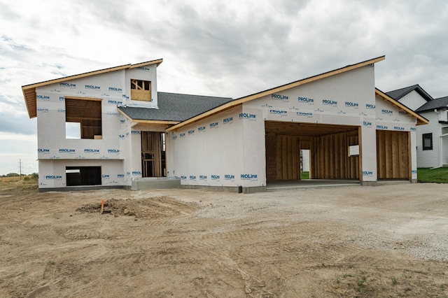 view of property under construction