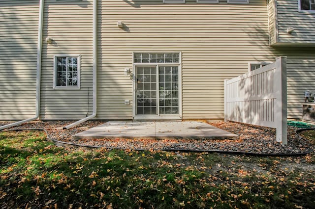 exterior space with a patio area