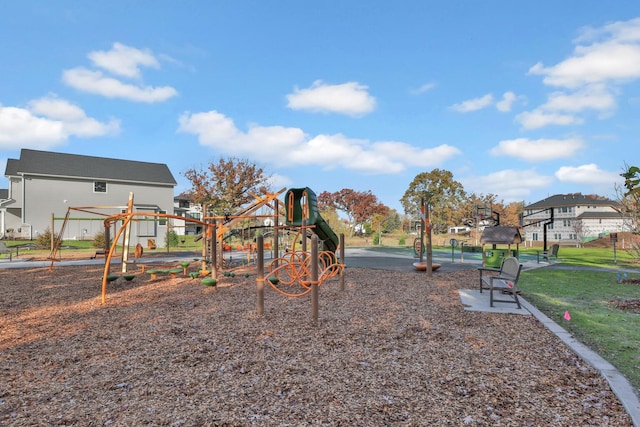 view of jungle gym