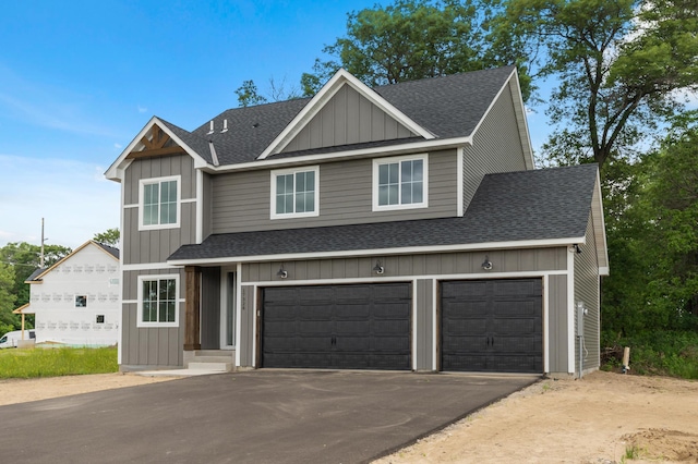 view of front of house featuring a garage