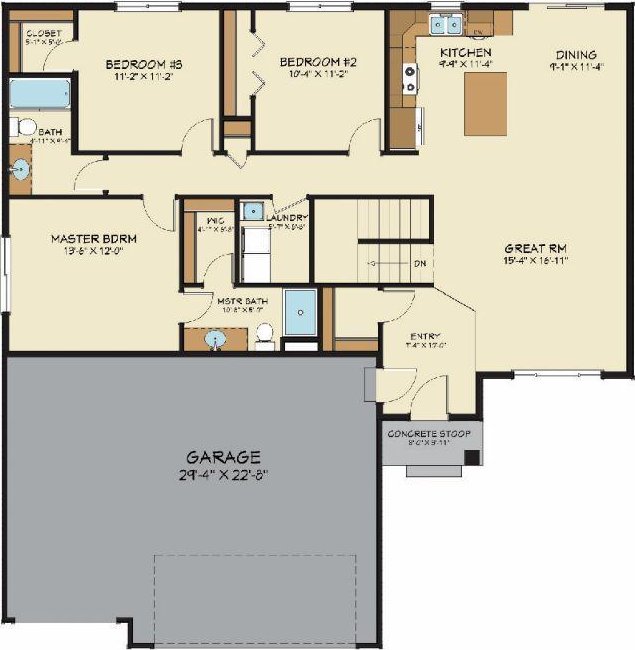 9746 Jasmine Ave, Hanover, MN 55341 - home floor plan
