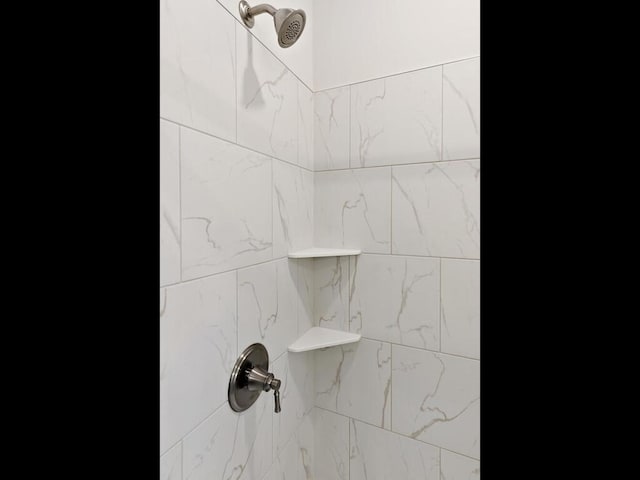 details featuring a tile shower