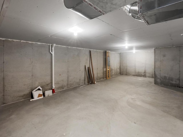 view of basement