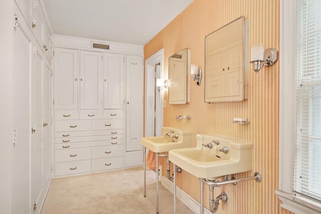 bathroom featuring sink and electric panel