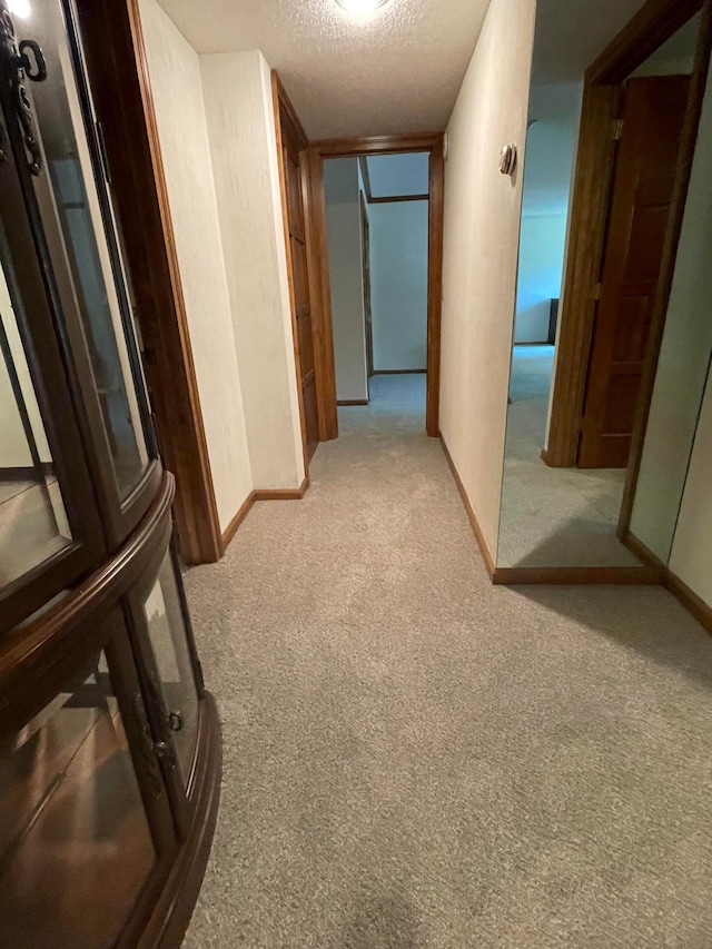 5601 Dewey Hill Rd Unit 113, Edina, MN 55439 - hallway featuring carpet flooring, a textured ceiling, and baseboards