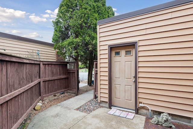 view of entrance to property