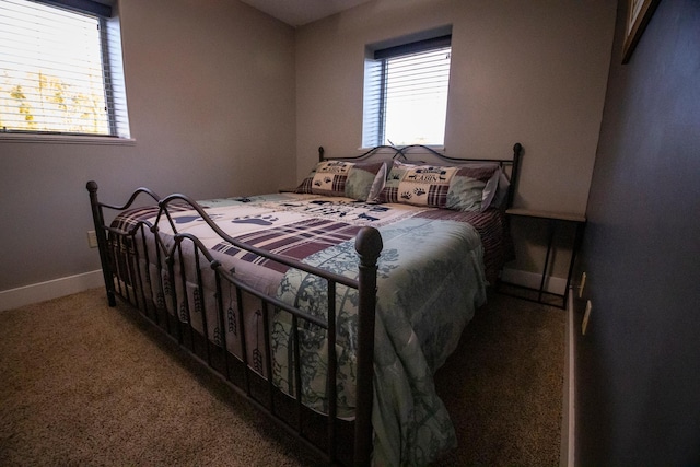 bedroom featuring carpet