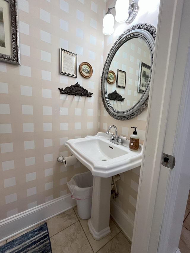 bathroom featuring tile patterned floors