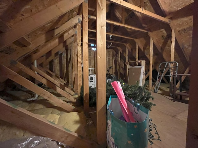 view of attic